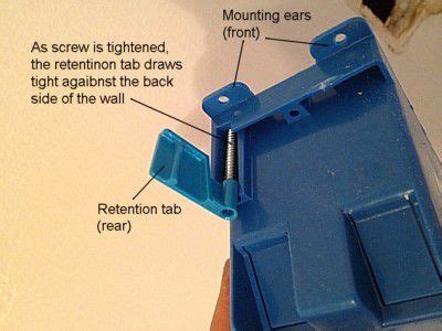 electrical box retention tabs|retrofit electrical box.